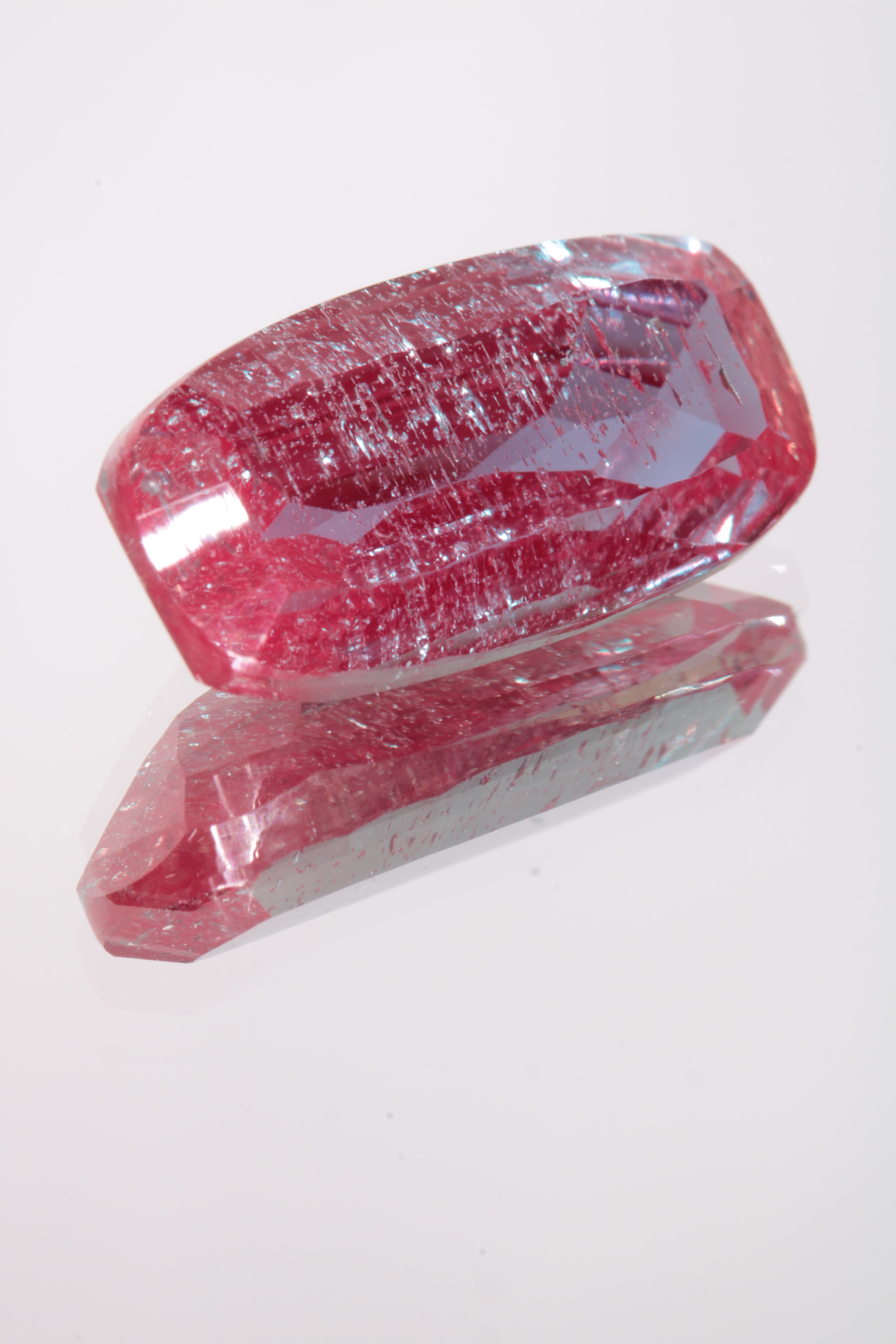 Fantasy Cut Laser Alexandrite Stones, Lab Created Red Glow Alexandrite