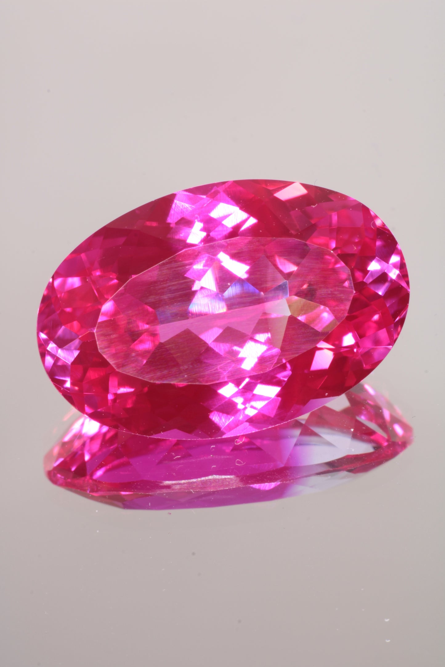 Soviet Pink and Bicolor Ruby Loose Faceted Stones, Old Laser Stock