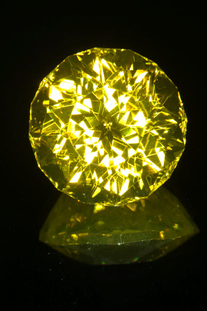 Golden Laser Garnet Faceted Stones, Nd+Ce YAG