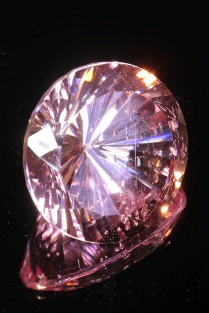 Fantasy Cut Laser Sapphire, Titanium Strawberry Sapphire