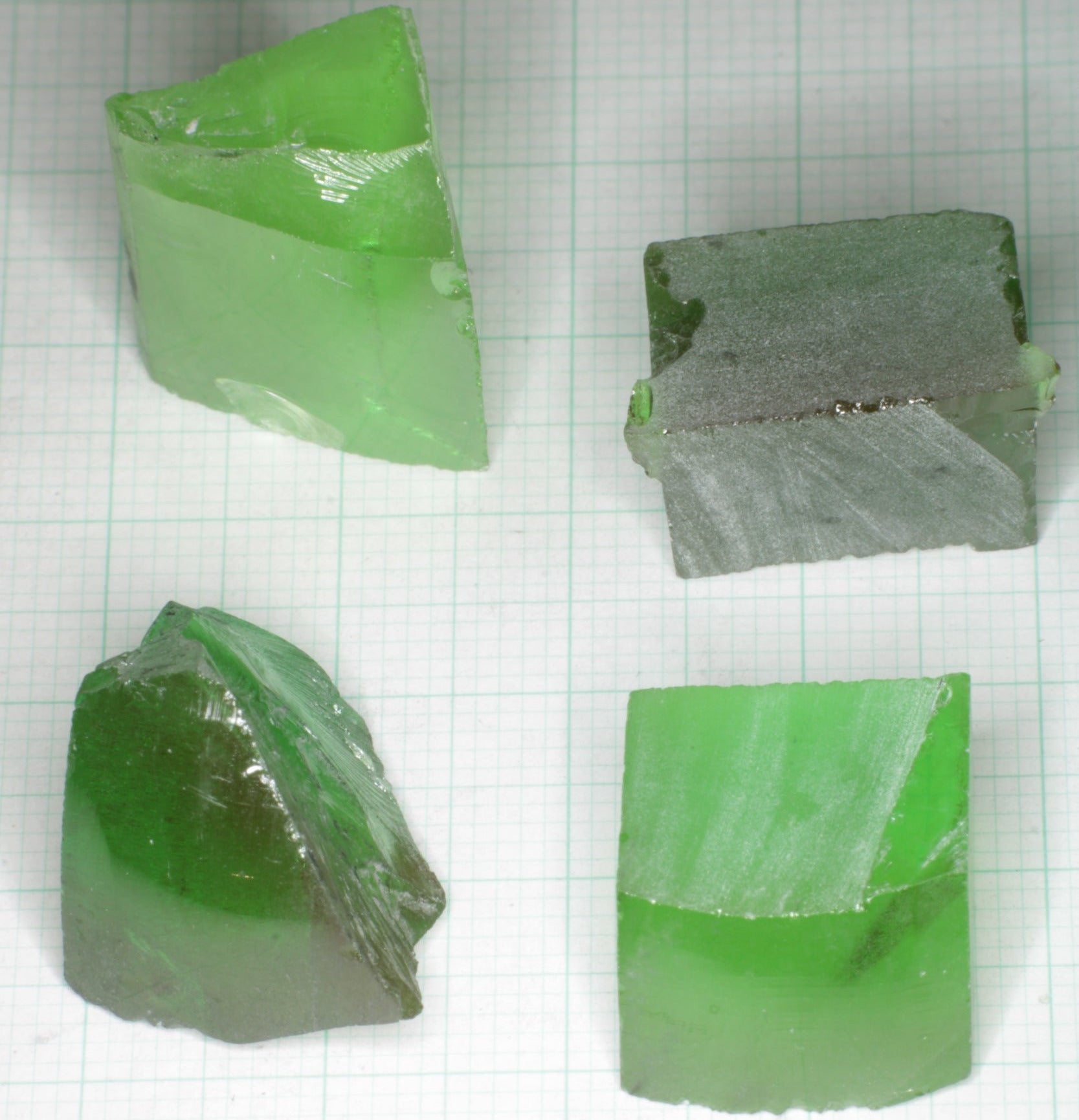 Christmas Garnet Facet Rough, Cr YAG