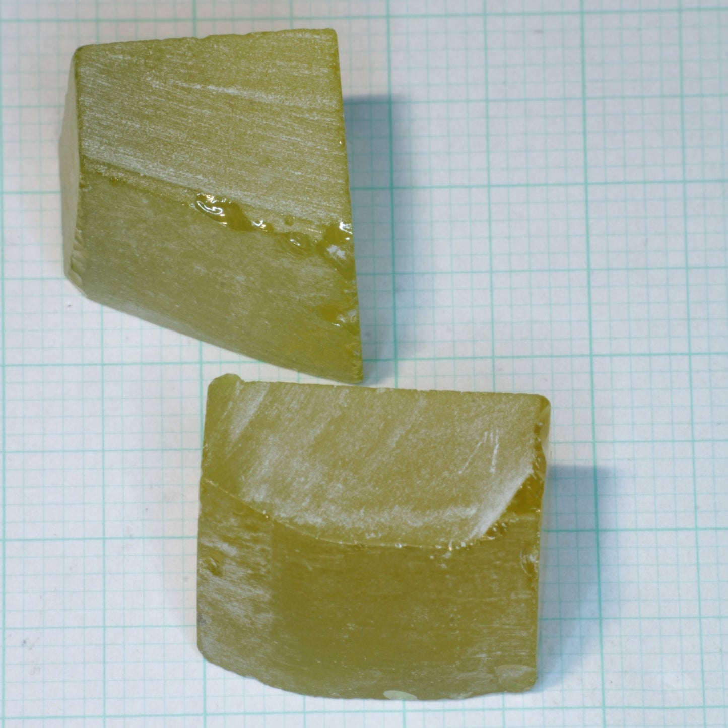 Golden Laser Garnet Facet Rough, Ce+Nd YAG