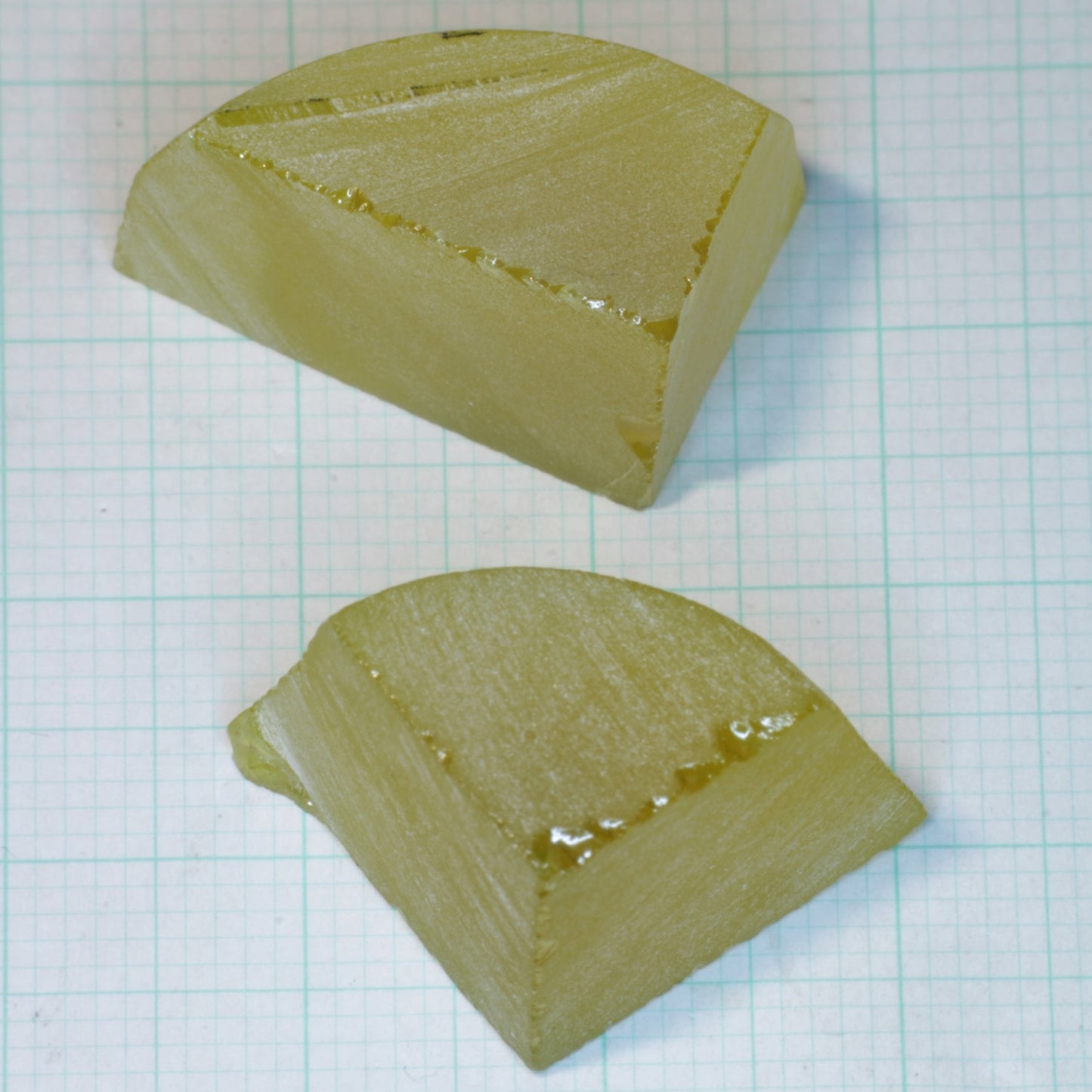 Golden Laser Garnet Facet Rough, Ce+Nd YAG