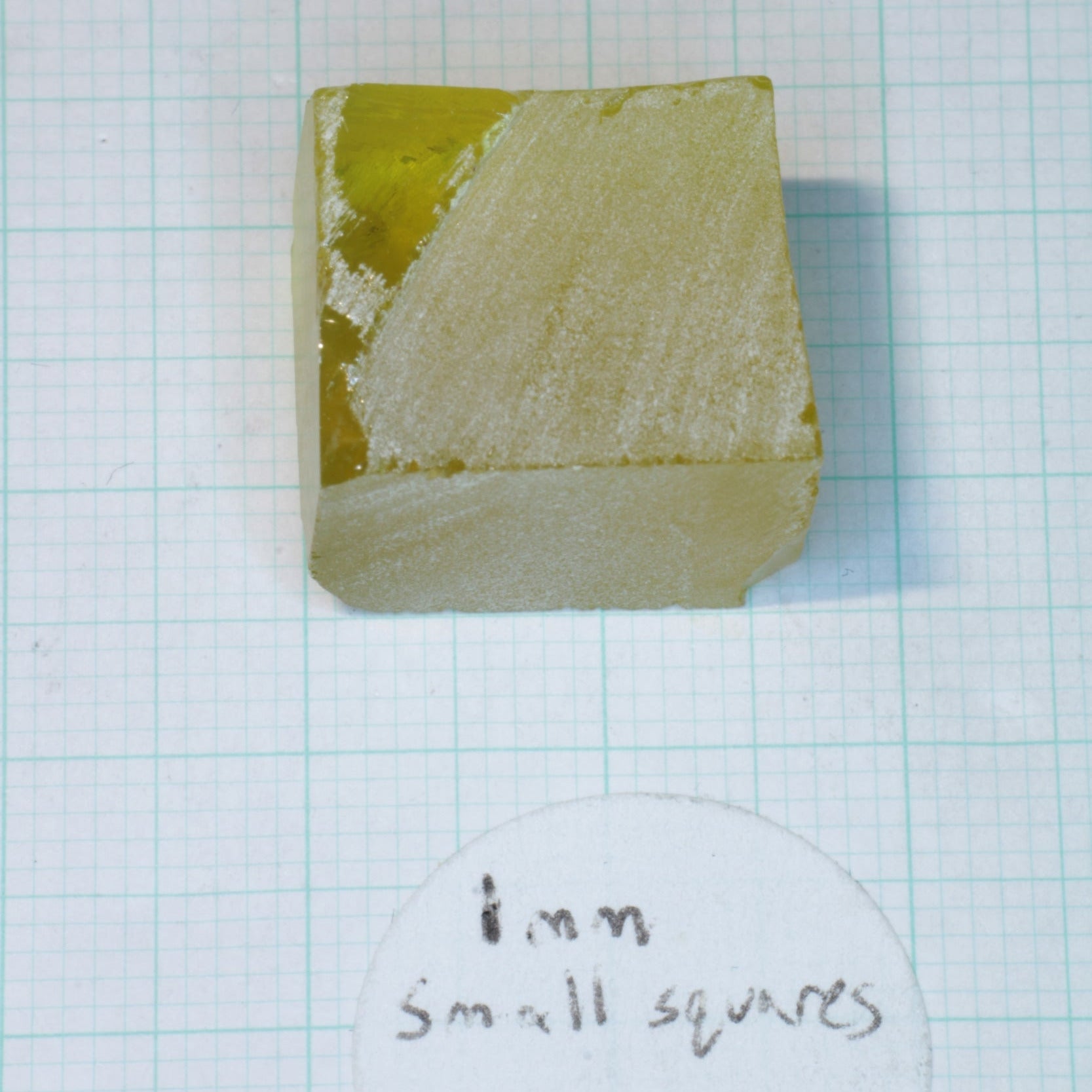 Golden Laser Garnet Facet Rough, Ce+Nd YAG
