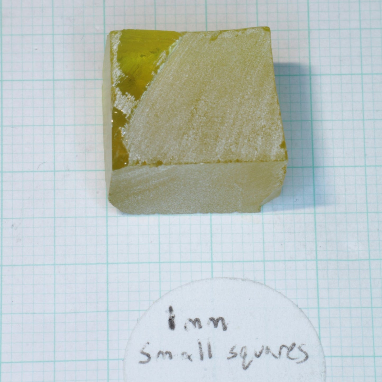 Golden Laser Garnet Facet Rough, Ce+Nd YAG