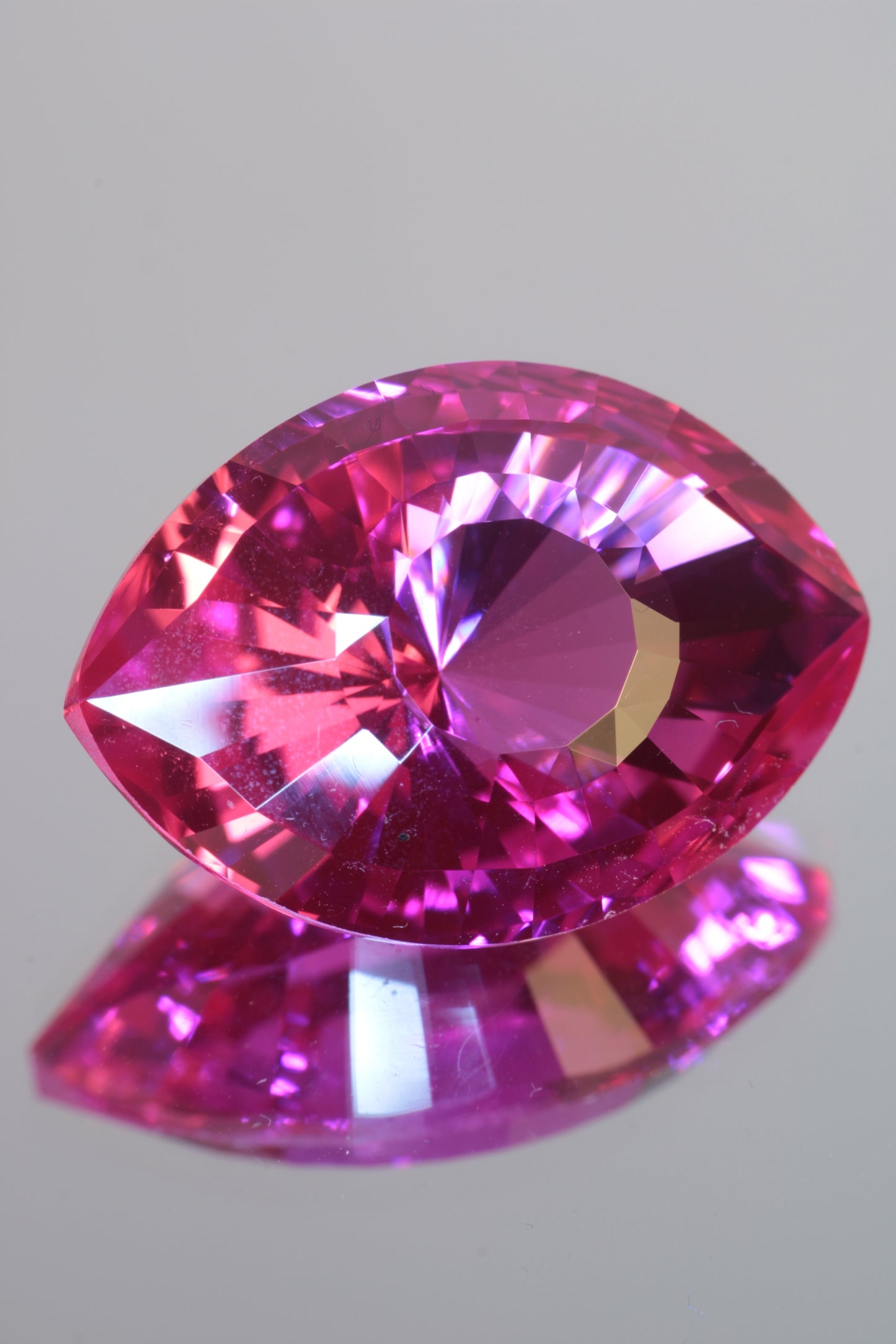 Soviet Pink and Bicolor Ruby Loose Faceted Stones, Old Laser Stock