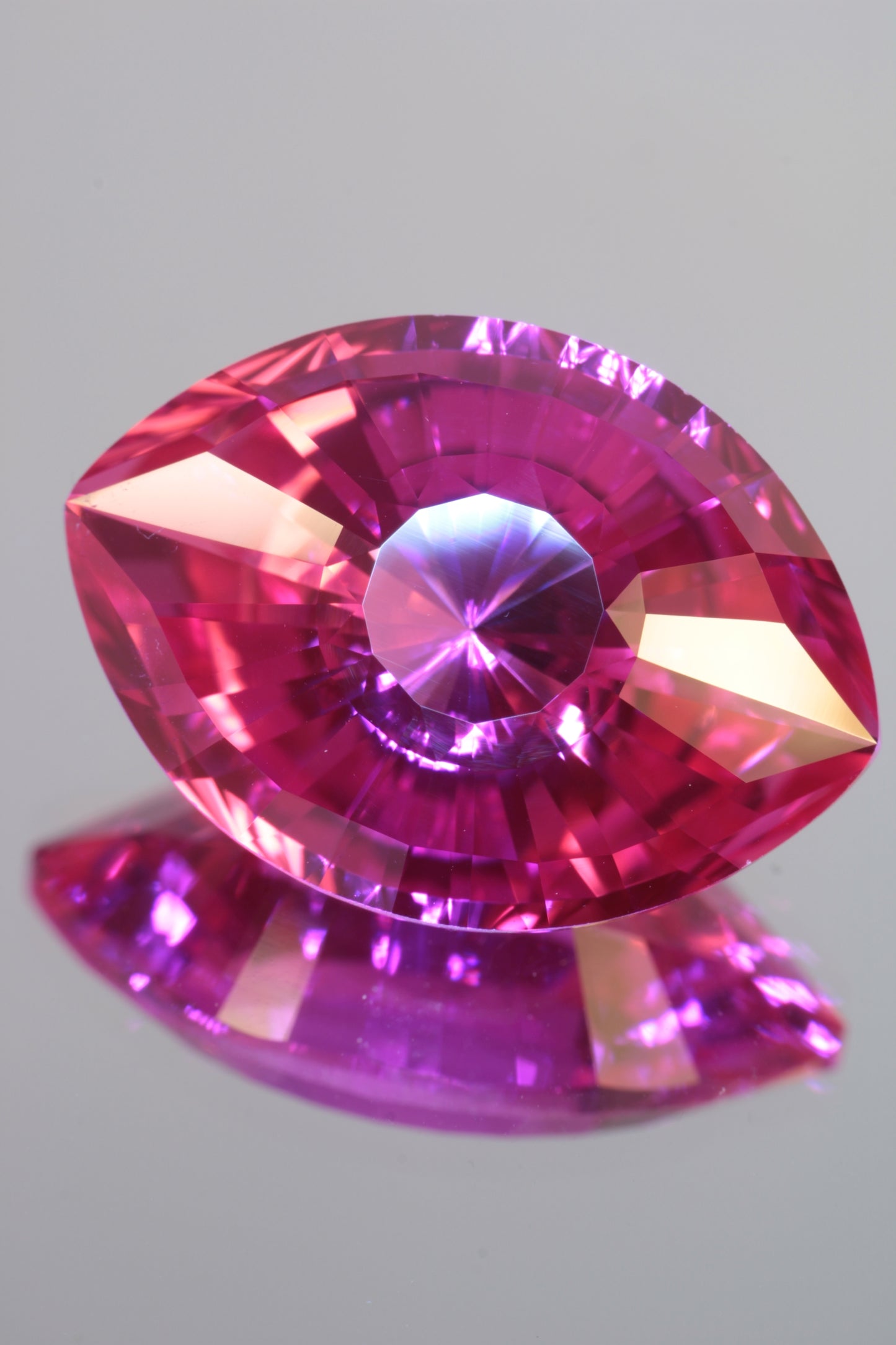 Soviet Pink and Bicolor Ruby Loose Faceted Stones, Old Laser Stock