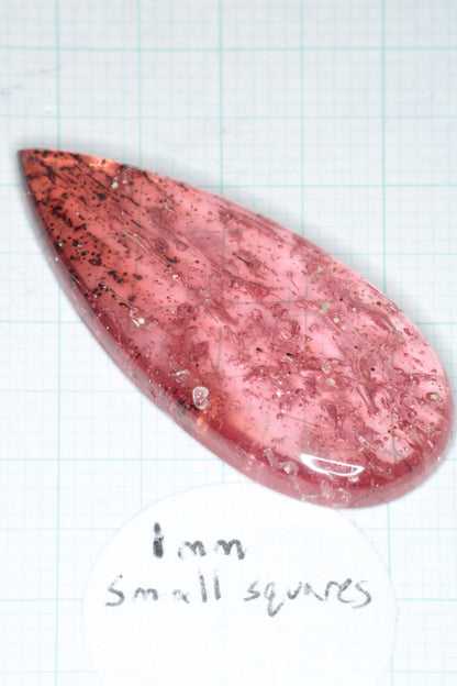 Pink Laser Sapphire Cabochons, Titanium Strawberry Sapphire