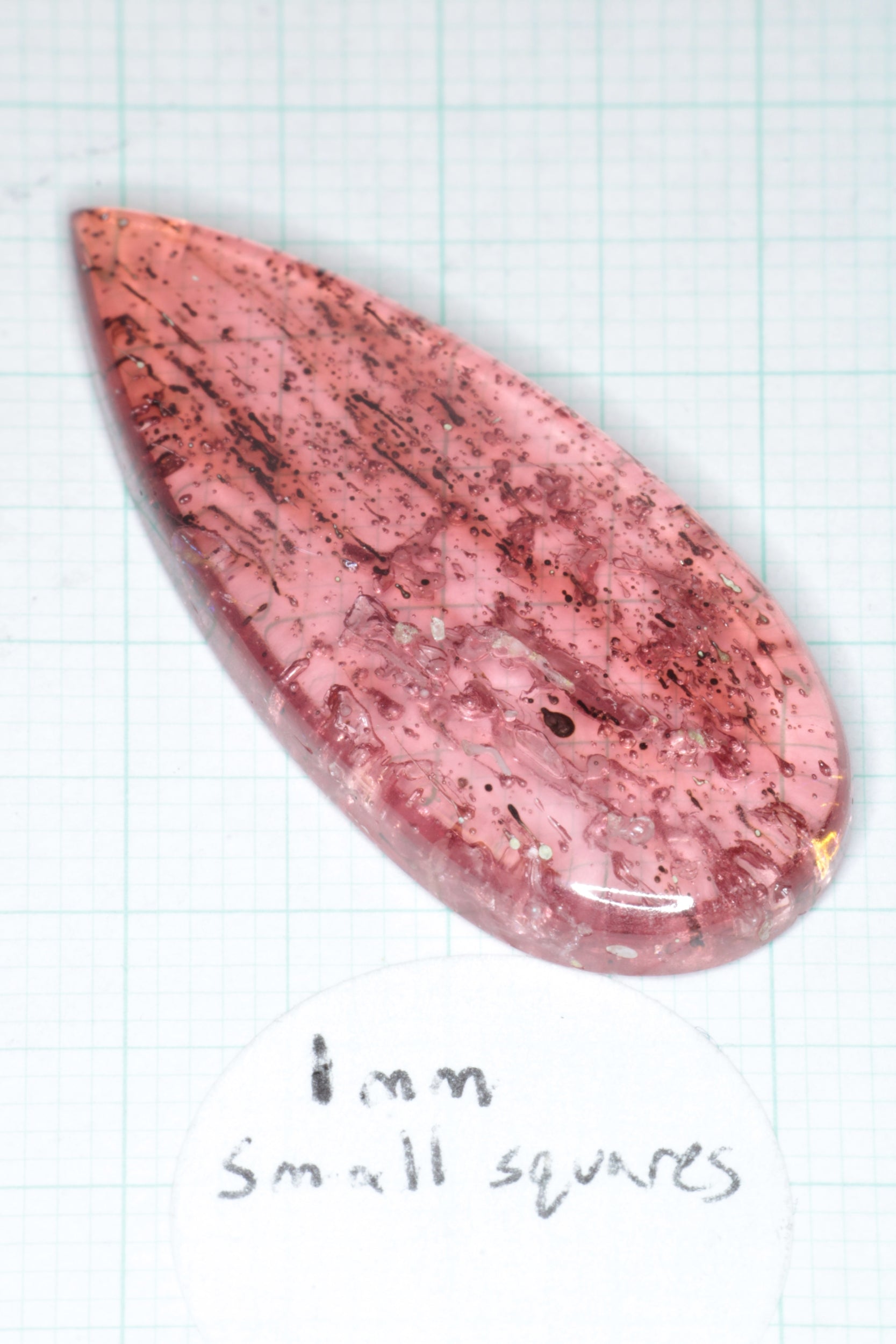 Pink Laser Sapphire Cabochons, Titanium Strawberry Sapphire