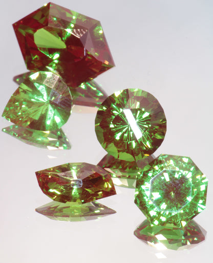 Christmas Garnet Loose Gems (Cr:YAG Laser Garnet)