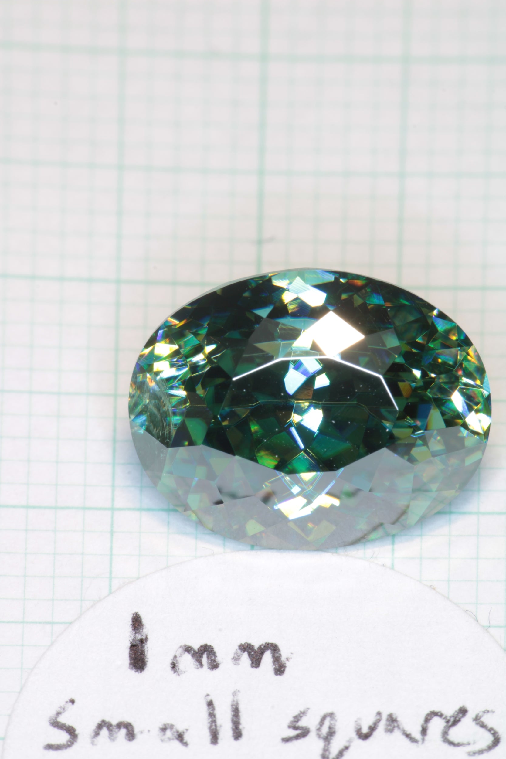Dichroic Moissanite, Loose Yellow and Blue Faceted Gemstones