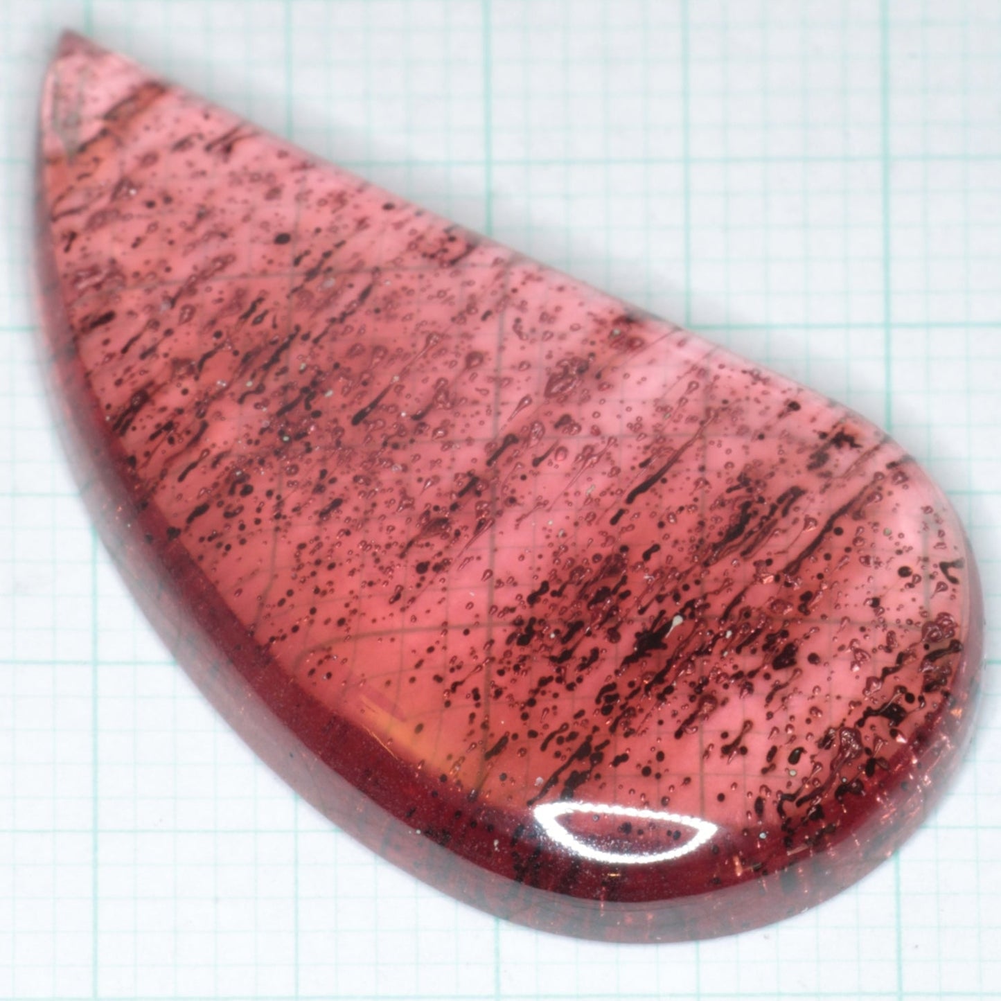 Pink Laser Sapphire Cabochons, Titanium Strawberry Sapphire