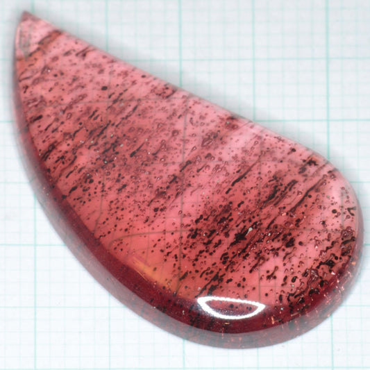 Pink Laser Sapphire Cabochons, Titanium Strawberry Sapphire