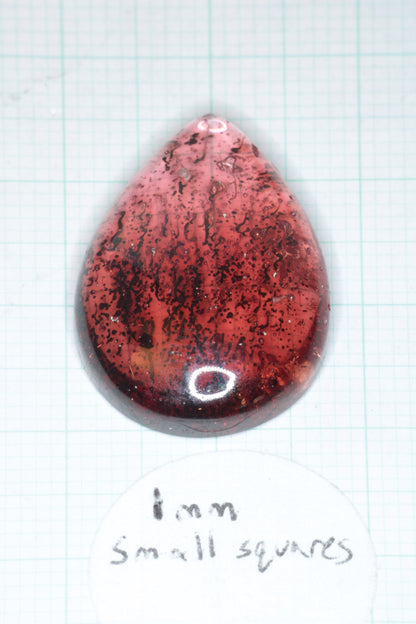 Pink Laser Sapphire Cabochons, Titanium Strawberry Sapphire