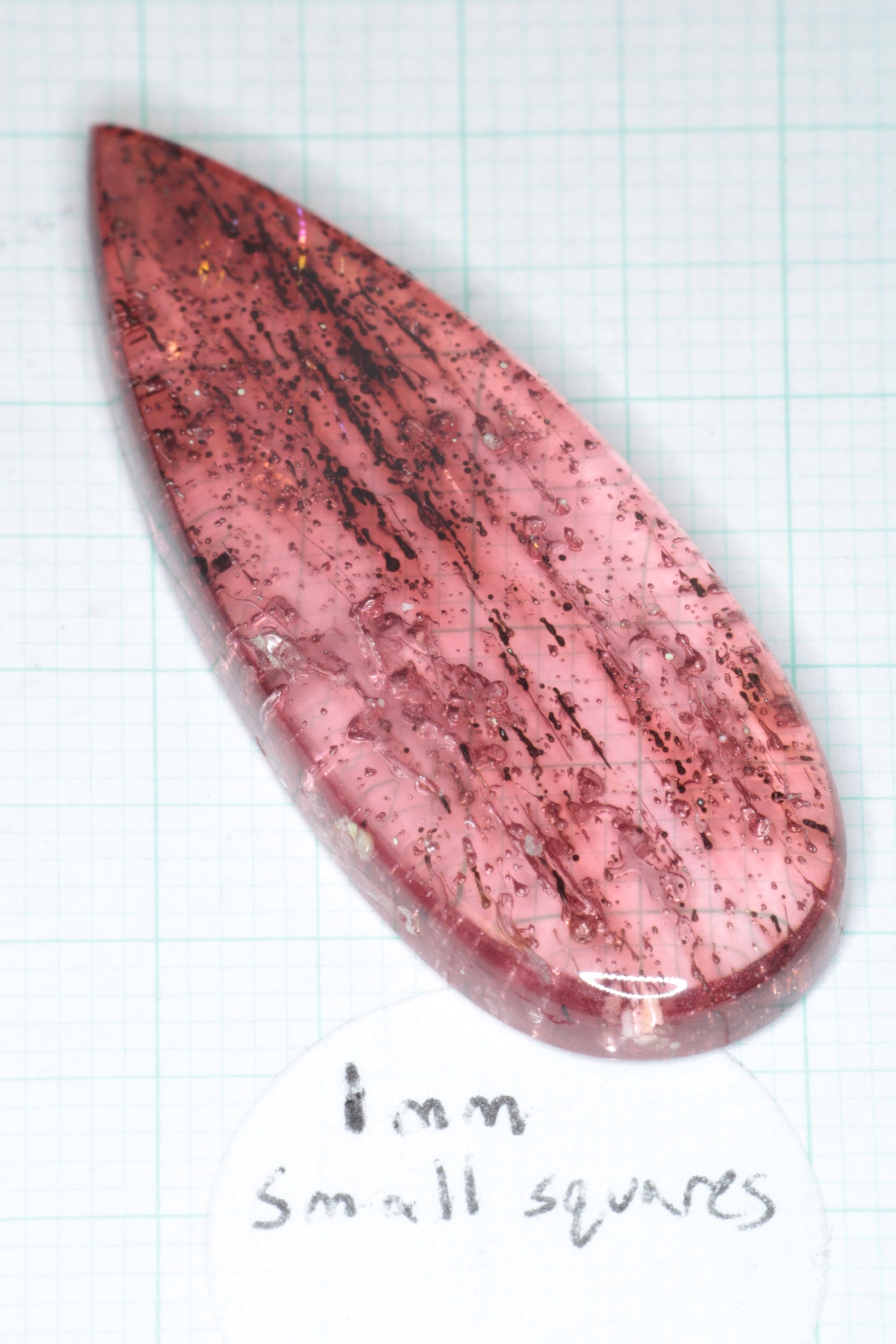 Pink Laser Sapphire Cabochons, Titanium Strawberry Sapphire