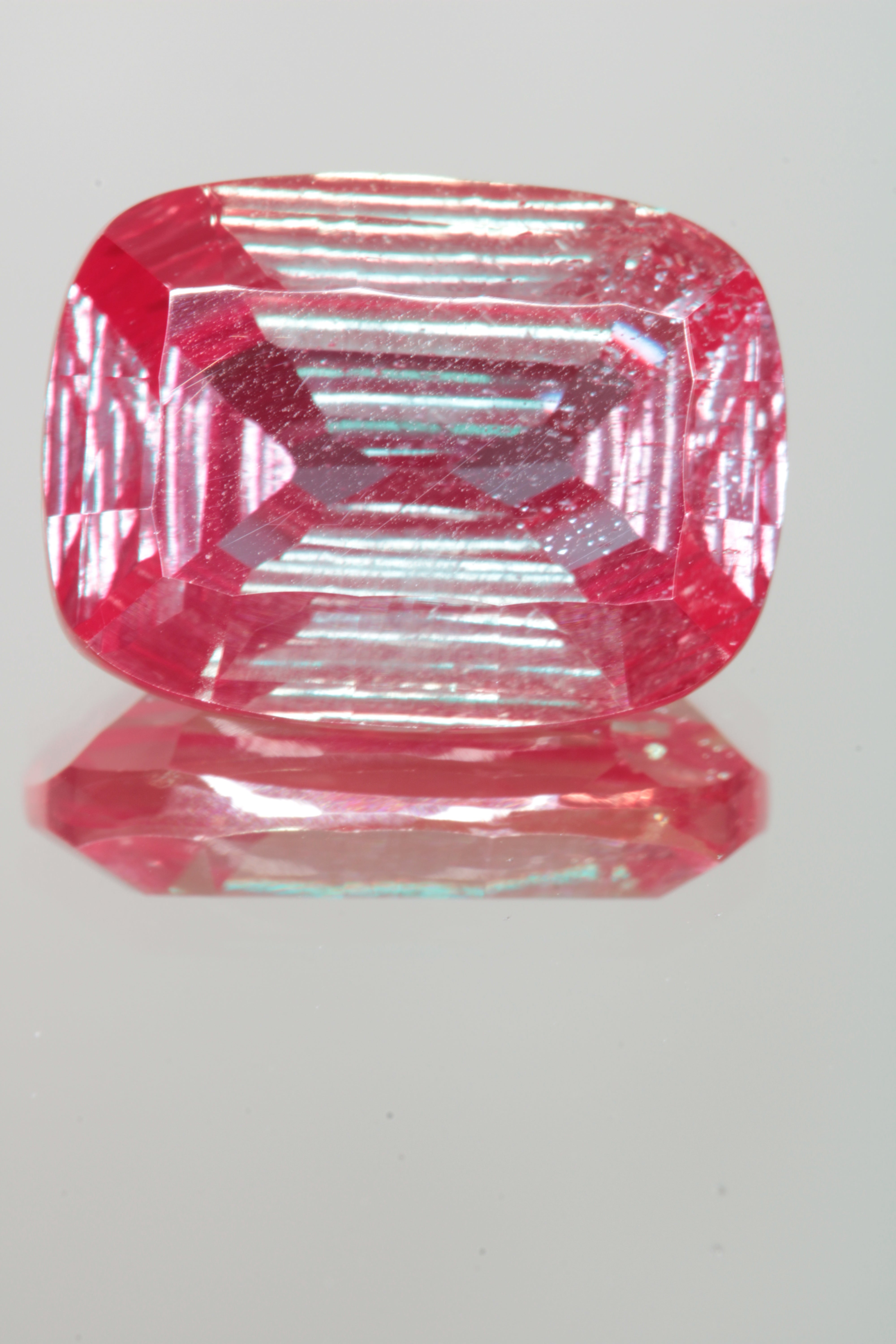 Fantasy Cut Laser Alexandrite Stones, Lab Created Red Glow Alexandrite