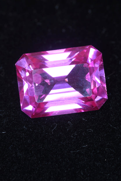 Soviet Pink and Bicolor Ruby Loose Faceted Stones, Old Laser Stock