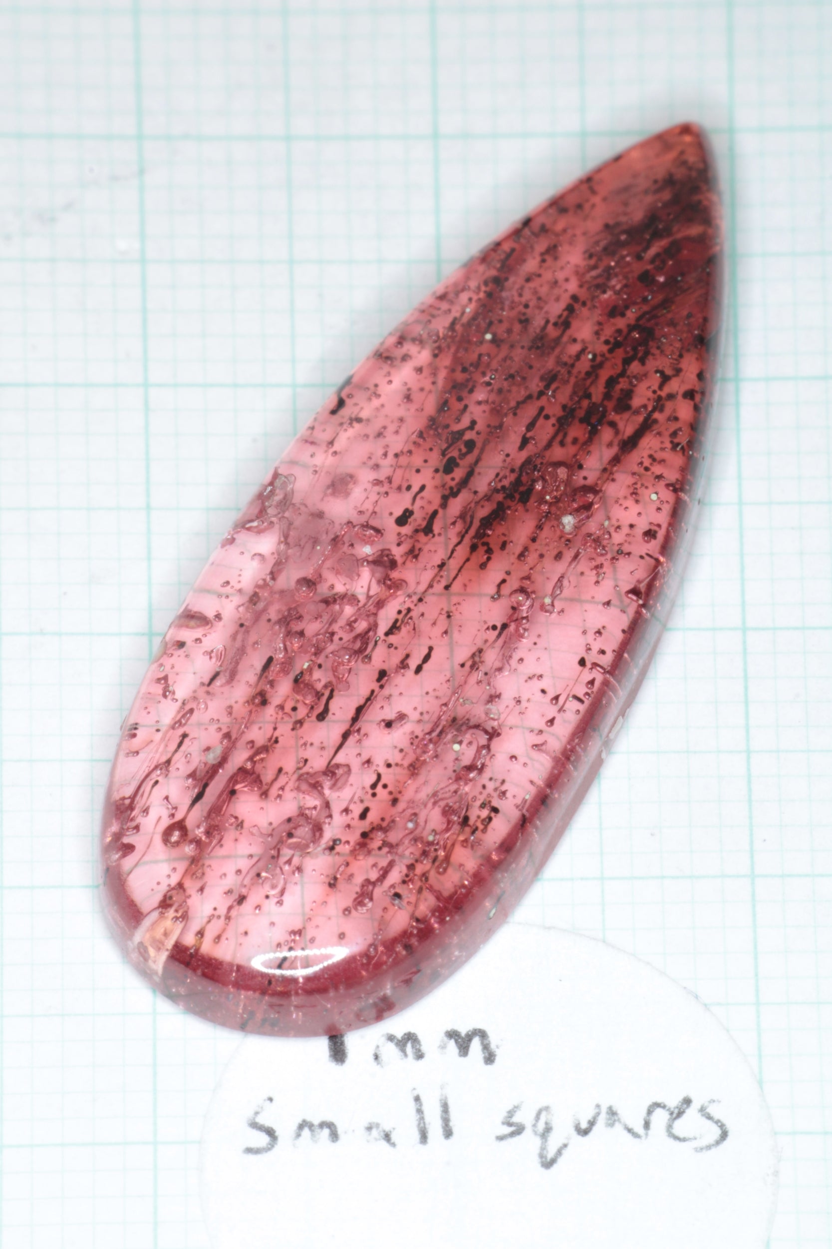Pink Laser Sapphire Cabochons, Titanium Strawberry Sapphire