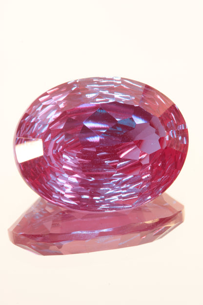 Fantasy Cut Laser Alexandrite Stones, Lab Created Red Glow Alexandrite