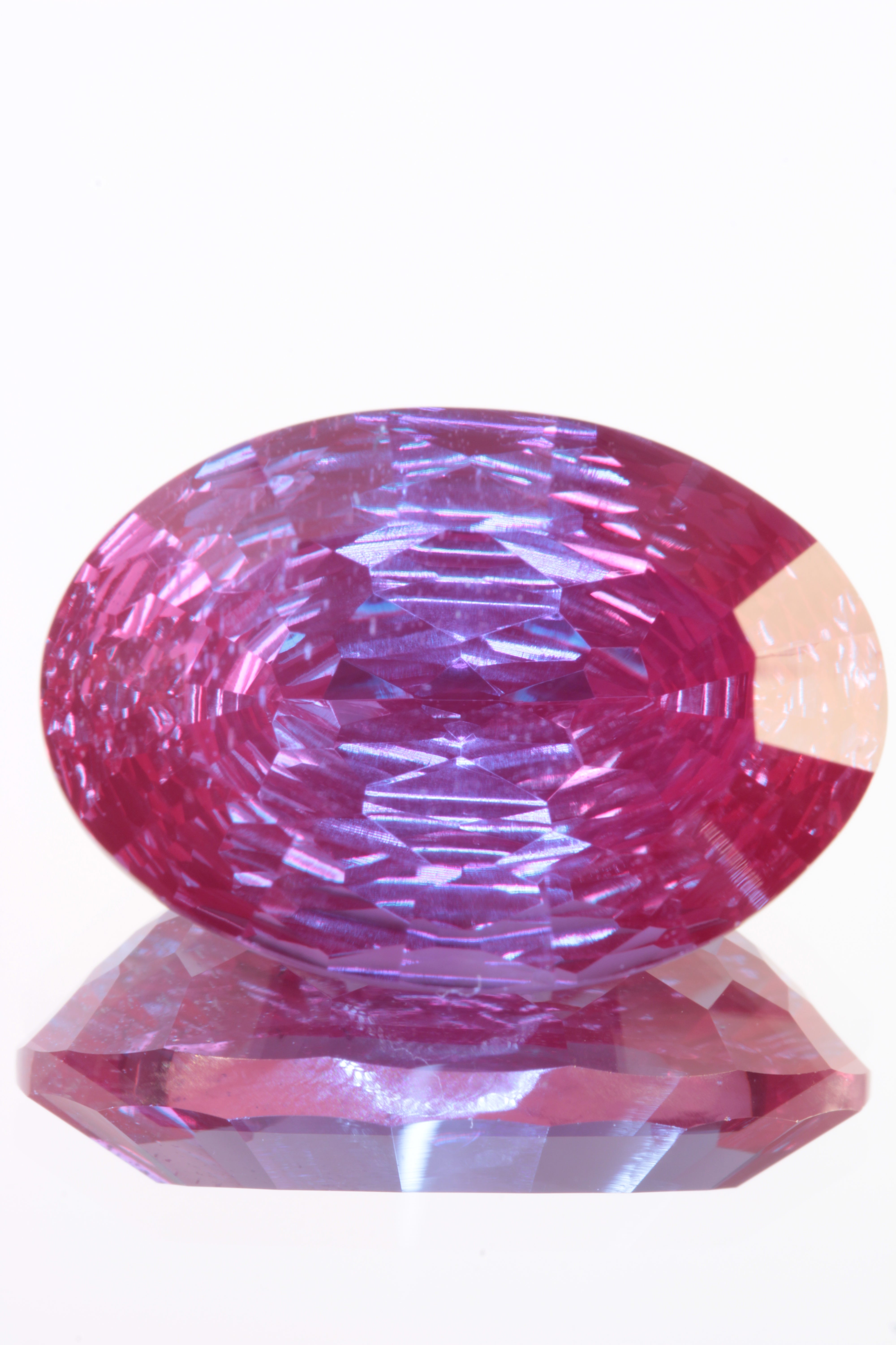 Fantasy Cut Laser Alexandrite Stones, Lab Created Red Glow Alexandrite