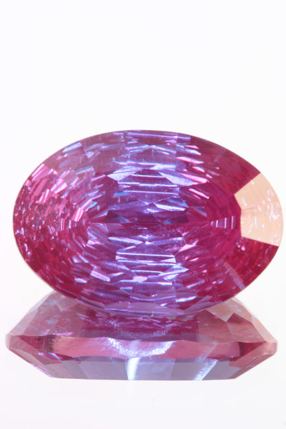 Fantasy Cut Laser Alexandrite Stones, Lab Created Red Glow Alexandrite