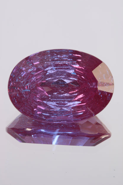 Fantasy Cut Laser Alexandrite Stones, Lab Created Red Glow Alexandrite
