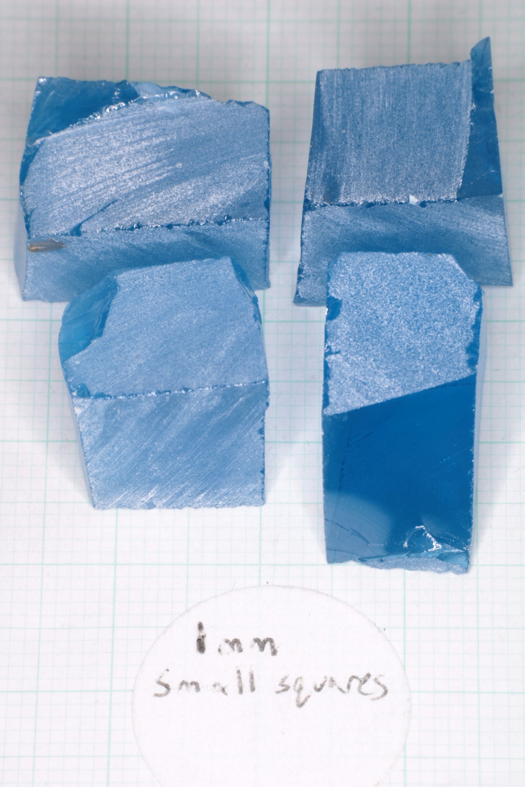 Vivid Aqua Laser Garnet Facet Rough, YbAG