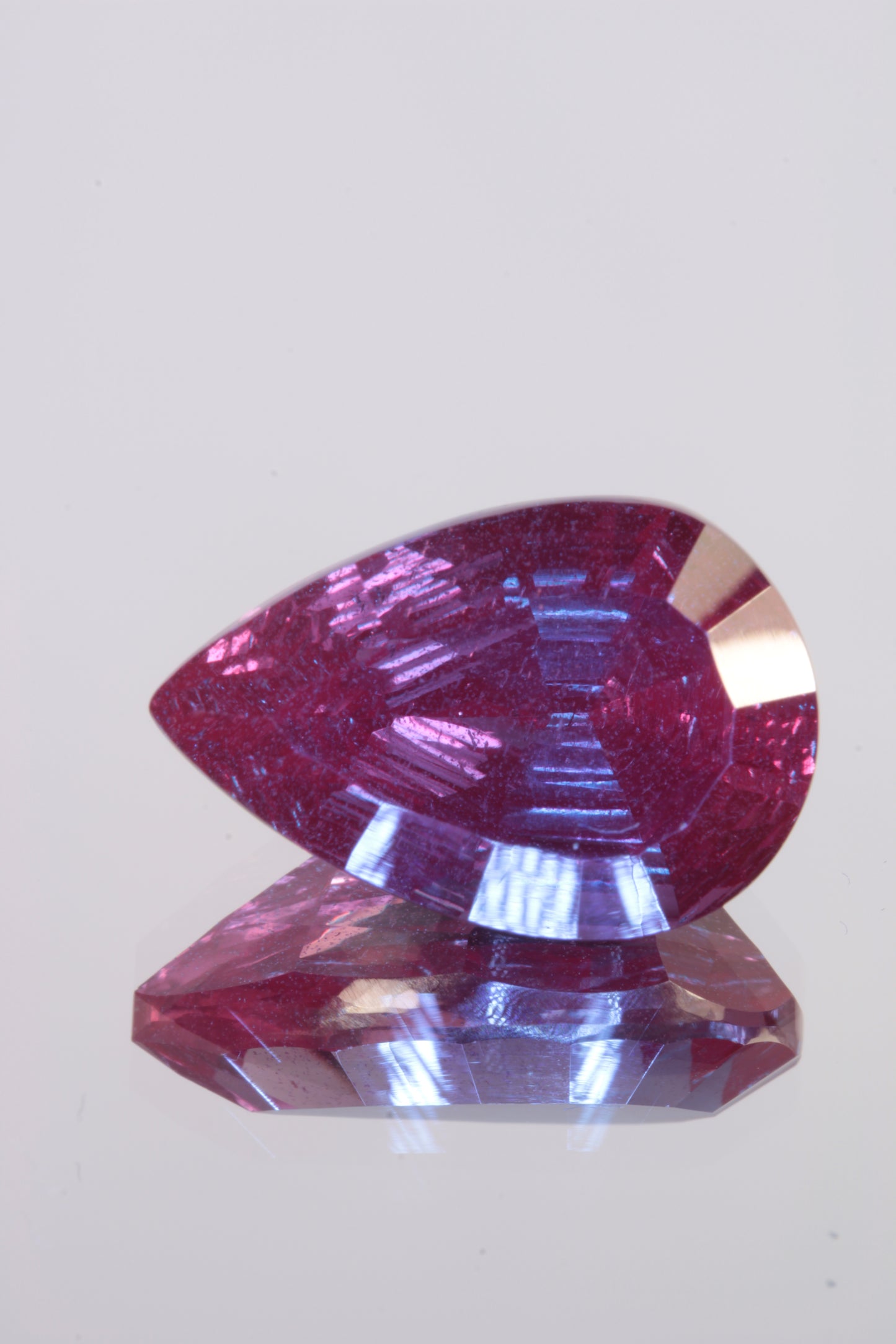 Fantasy Cut Laser Alexandrite Stones, Lab Created Red Glow Alexandrite