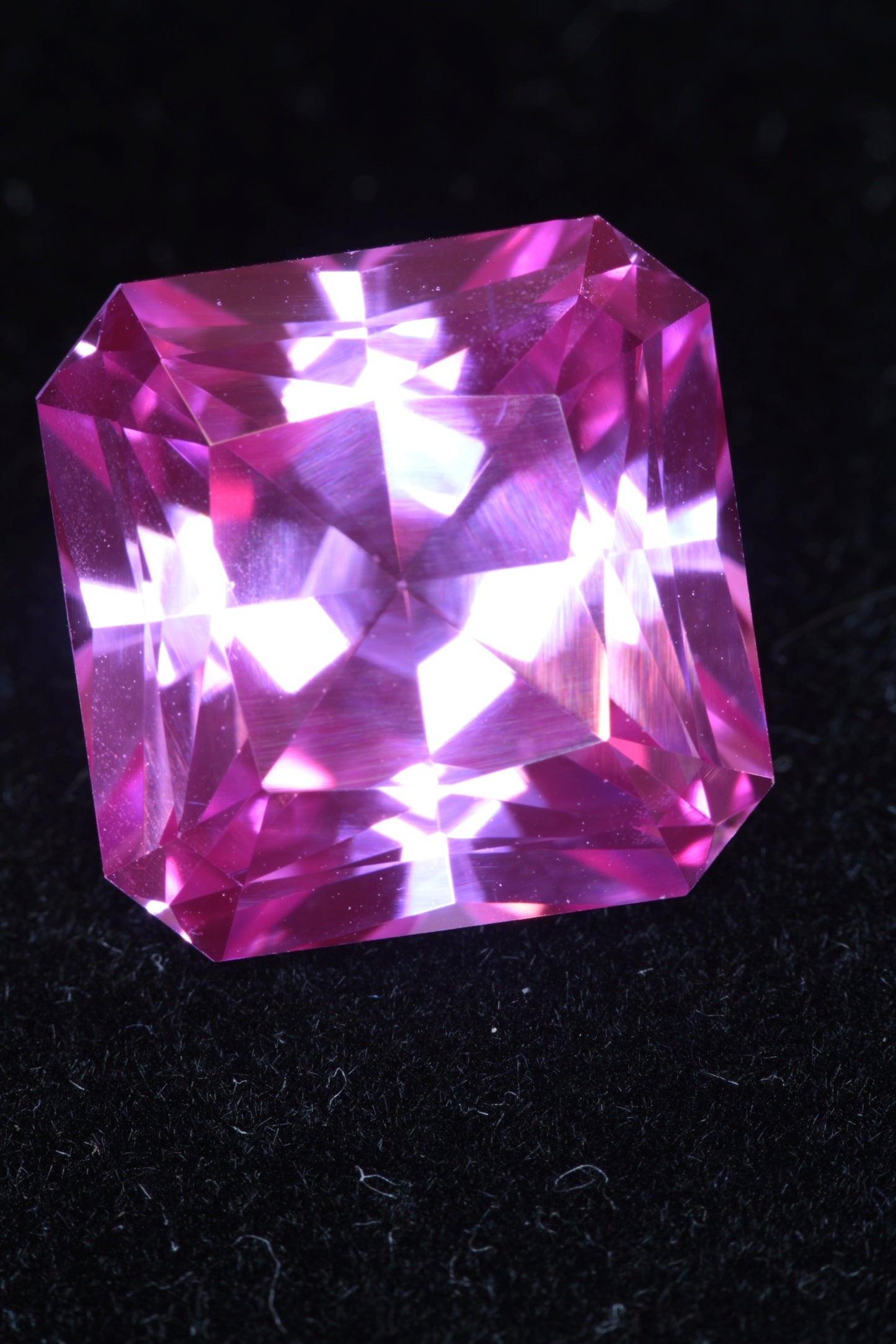 Soviet Pink and Bicolor Ruby Loose Faceted Stones, Old Laser Stock