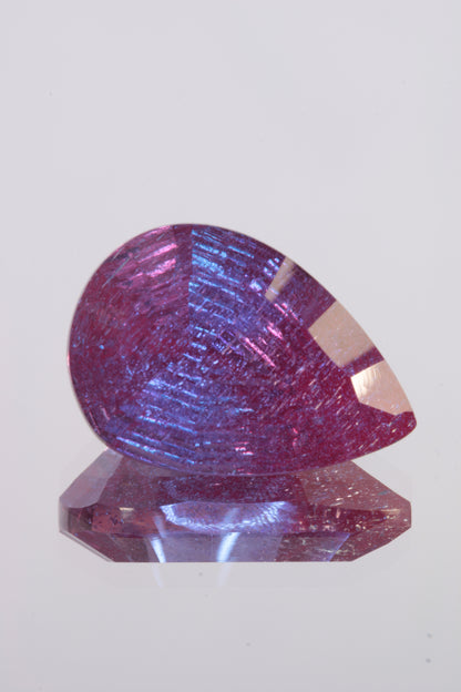 Fantasy Cut Laser Alexandrite Stones, Lab Created Red Glow Alexandrite