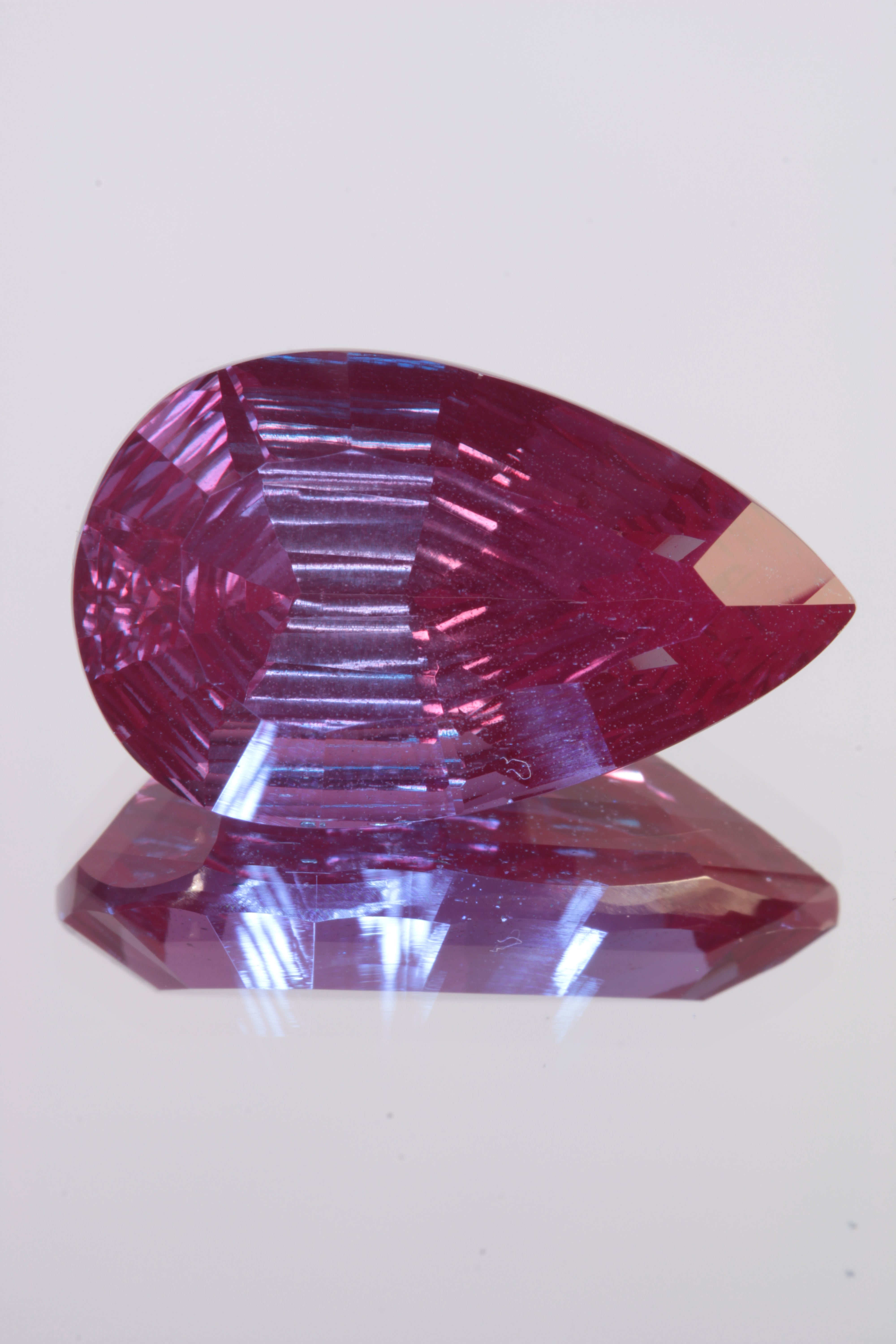 Fantasy Cut Laser Alexandrite Stones, Lab Created Red Glow Alexandrite