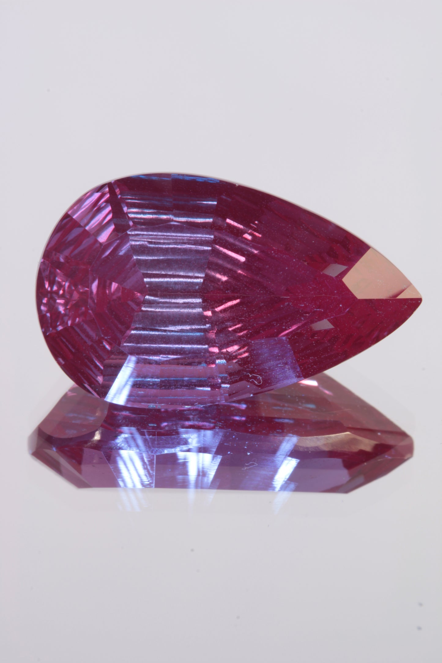 Fantasy Cut Laser Alexandrite Stones, Lab Created Red Glow Alexandrite