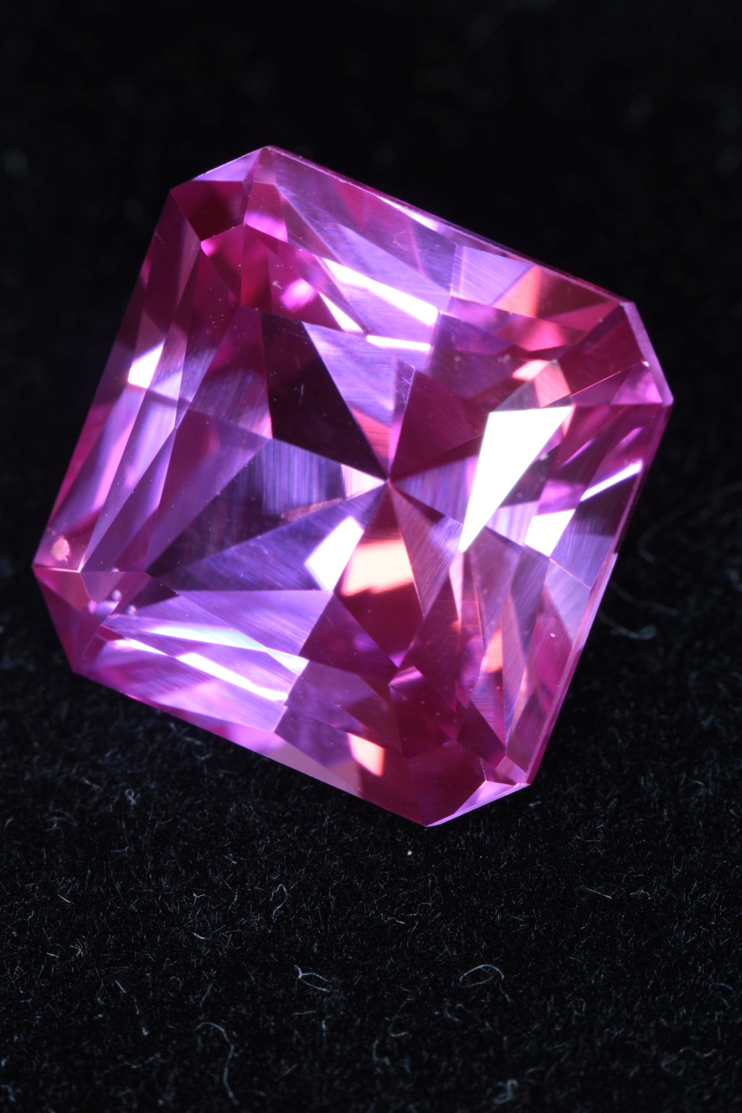 Soviet Pink and Bicolor Ruby Loose Faceted Stones, Old Laser Stock