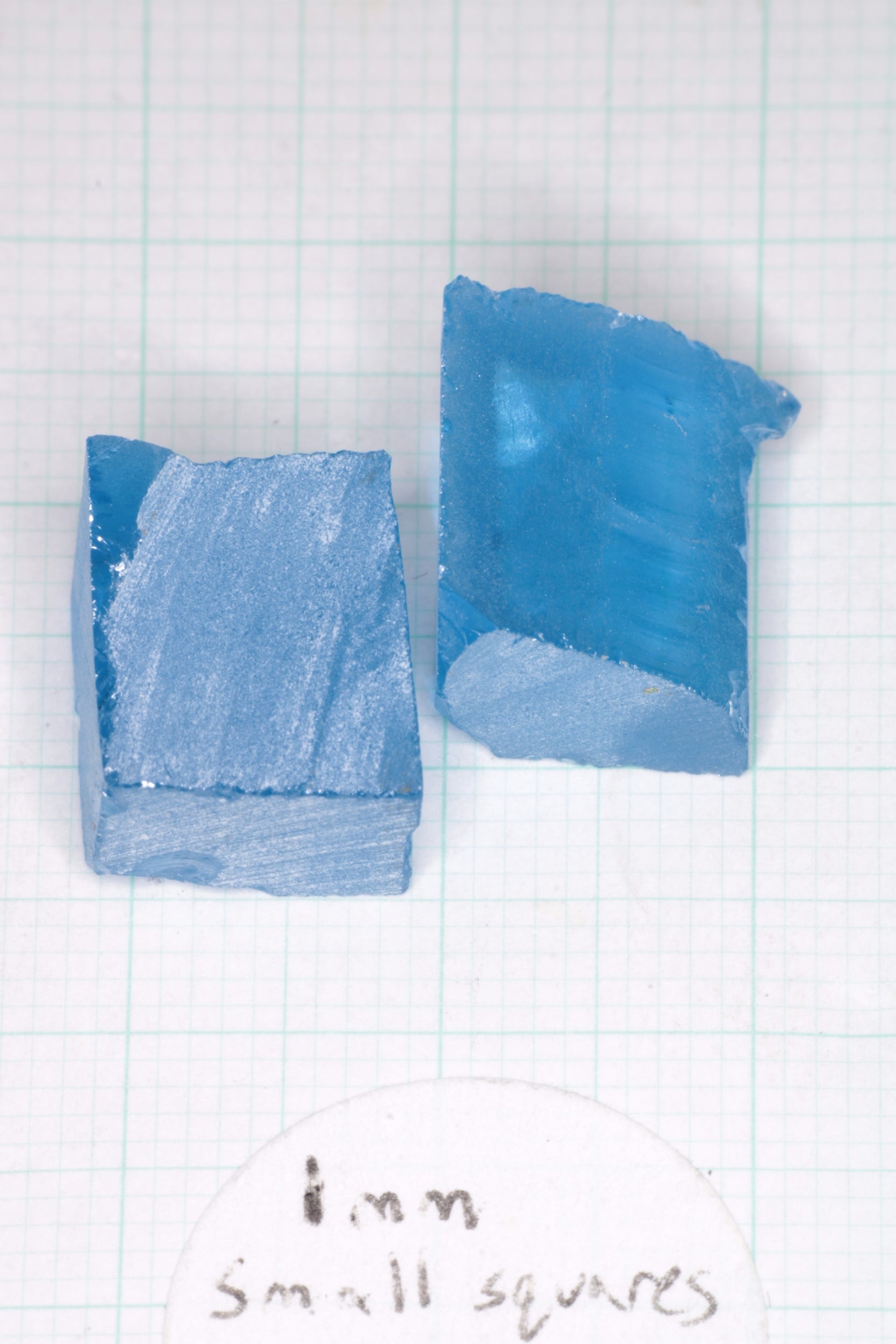Vivid Aqua Laser Garnet Facet Rough, YbAG