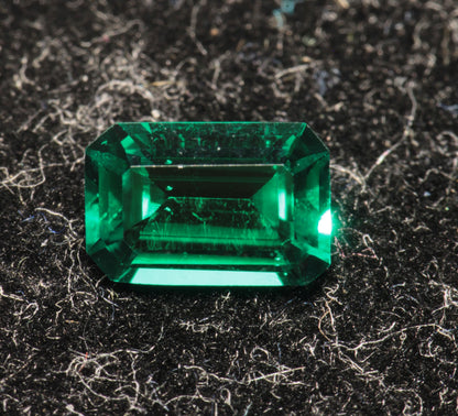 Lab Emerald Faceted Stones, Hydrothermal Emerald Gems