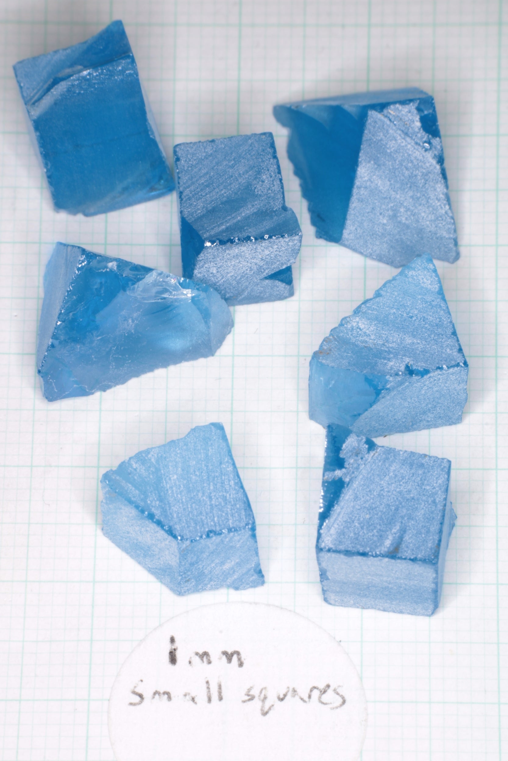 Vivid Aqua Laser Garnet Facet Rough, YbAG