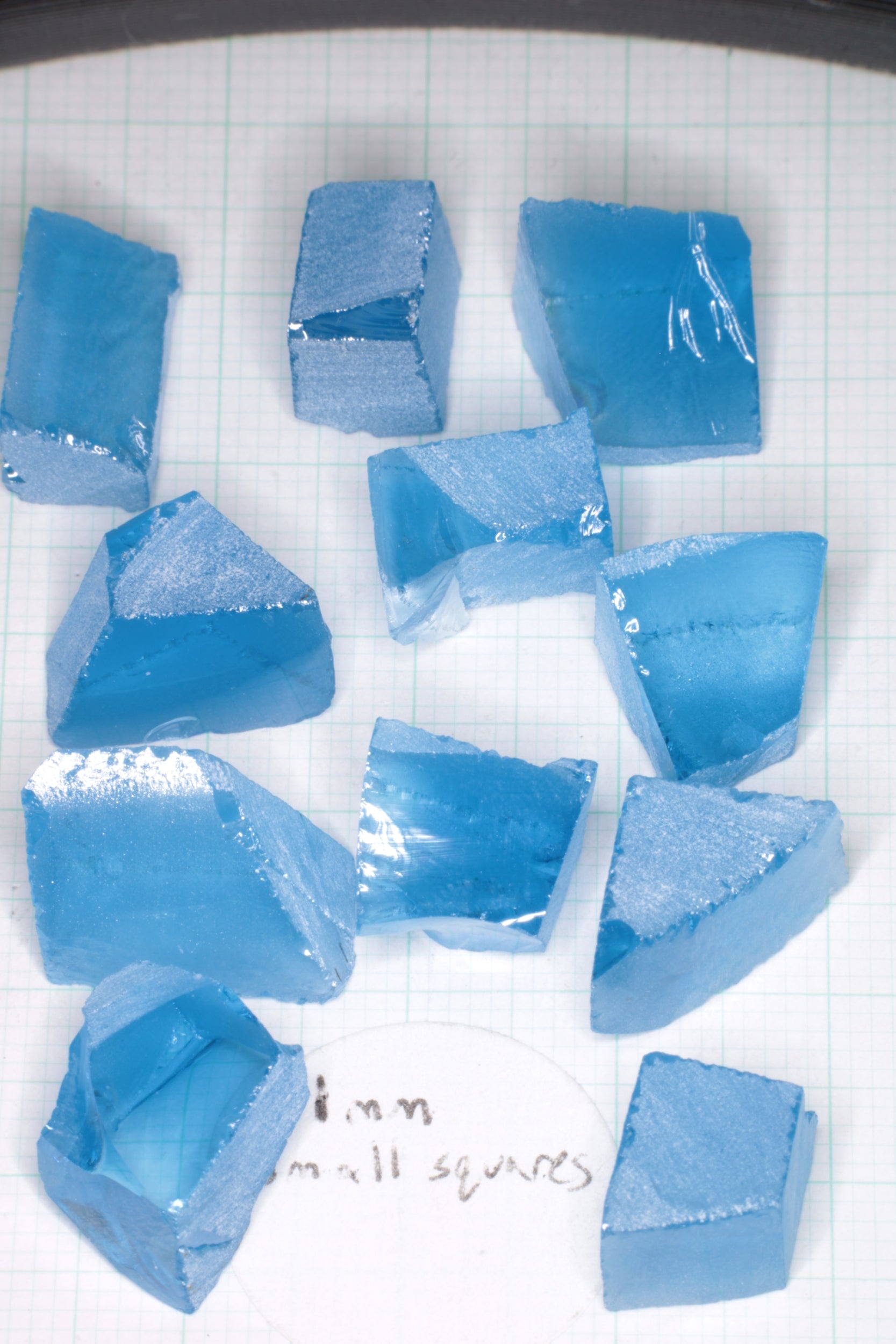 Vivid Aqua Laser Garnet Facet Rough, YbAG