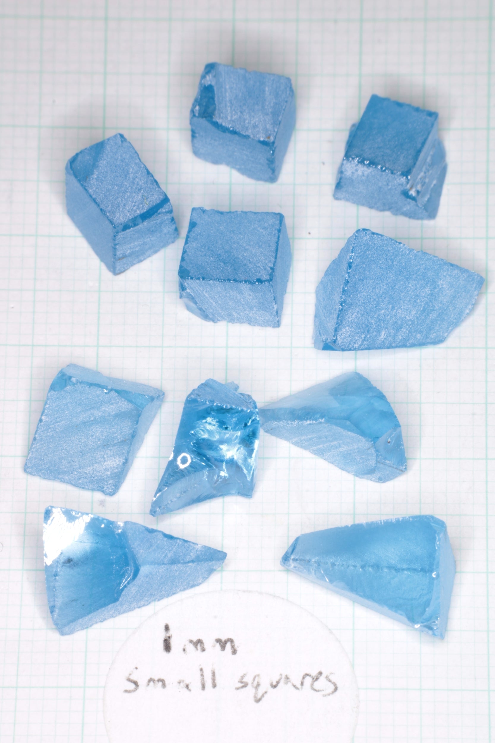 Vivid Aqua Laser Garnet Facet Rough, YbAG
