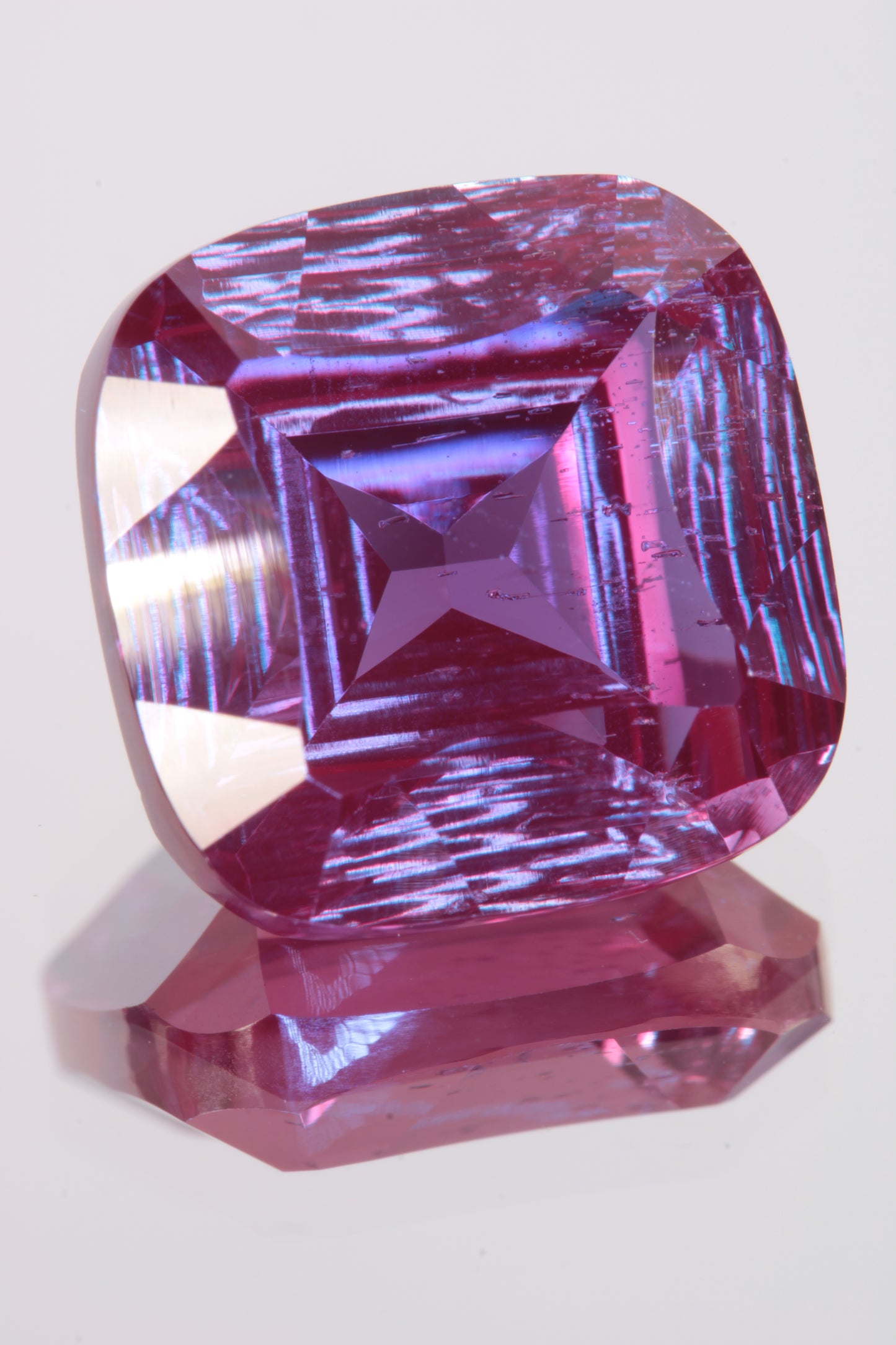 Fantasy Cut Laser Alexandrite Stones, Lab Created Red Glow Alexandrite