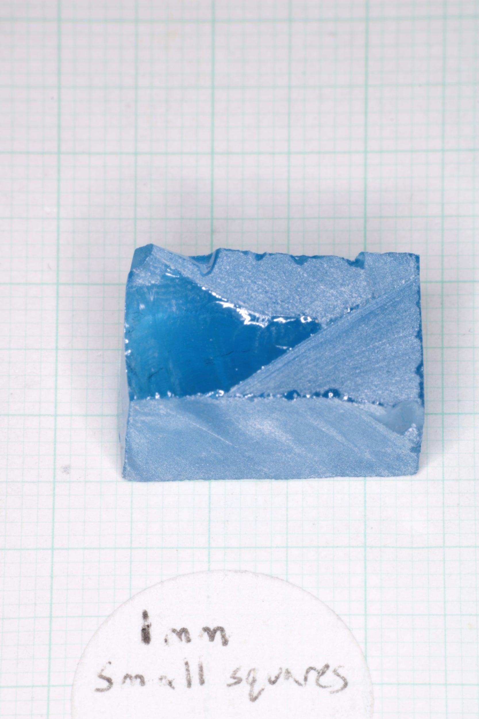 Vivid Aqua Laser Garnet Facet Rough, YbAG