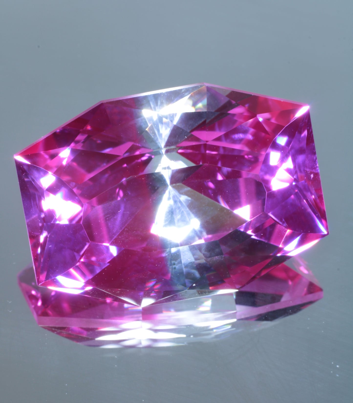 Soviet Pink and Bicolor Ruby Loose Faceted Stones, Old Laser Stock