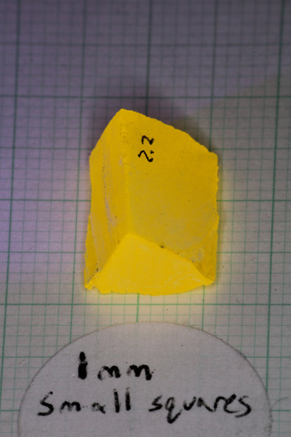 Super Cerium YAG Extra Bright Facet Rough Neon Yellow