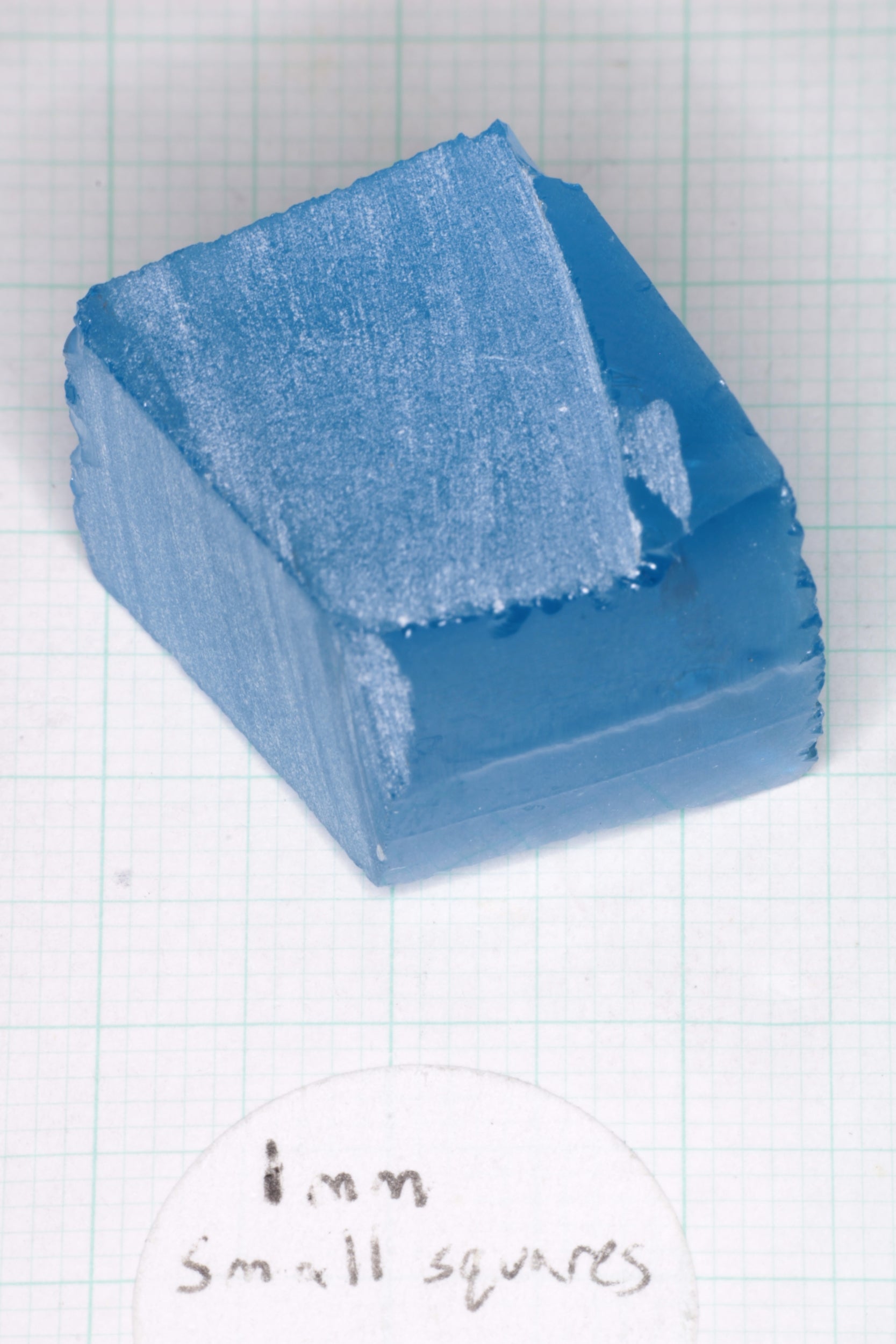 Vivid Aqua Laser Garnet Facet Rough, YbAG