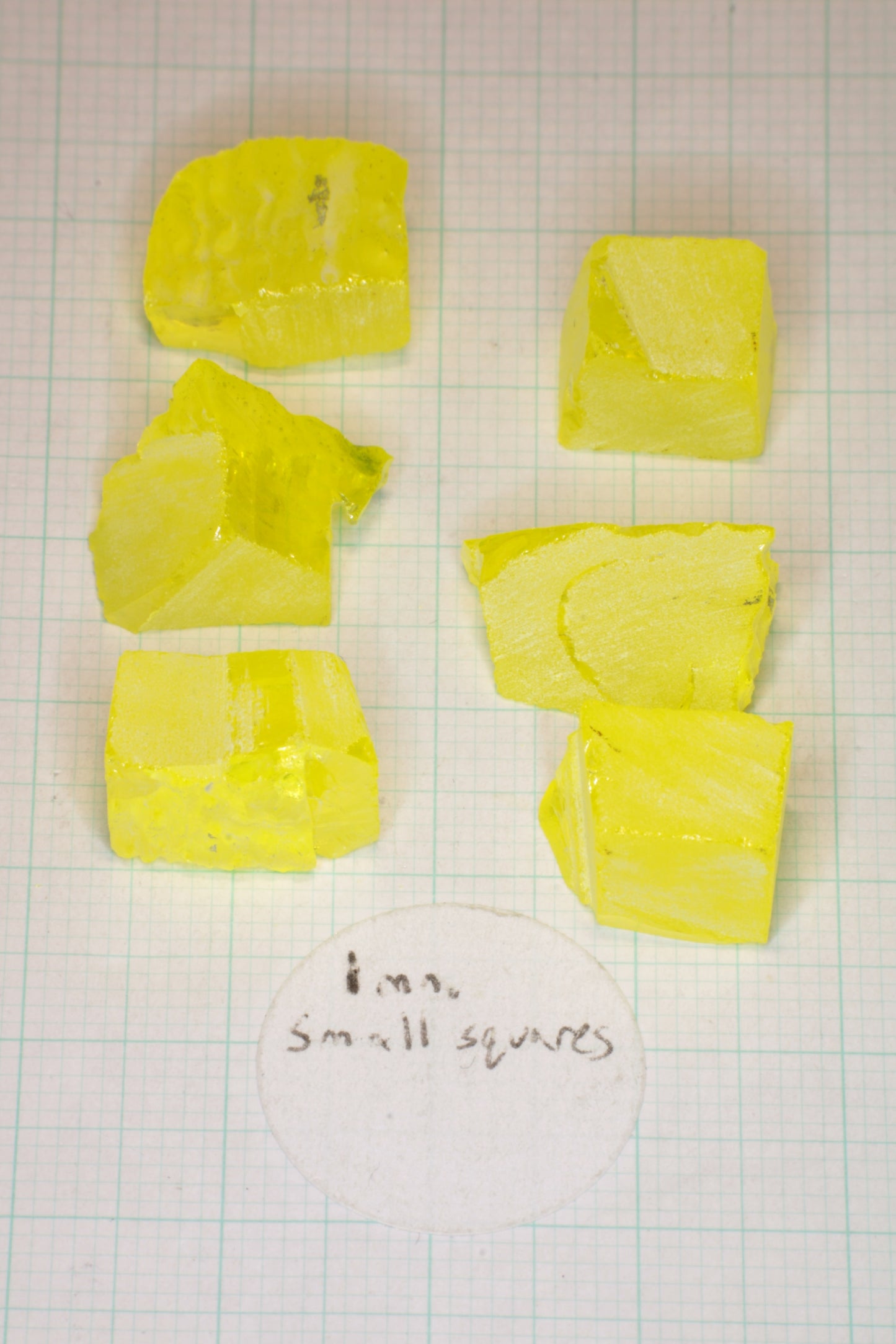 Glow in the Dark GAGG Lumogarnet Facet Rough "Long Glow"!!