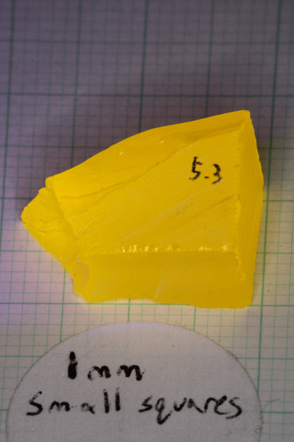 Super Cerium YAG Extra Bright Facet Rough Neon Yellow