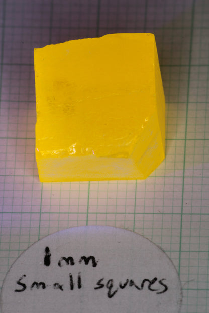 Super Cerium YAG Extra Bright Facet Rough Neon Yellow