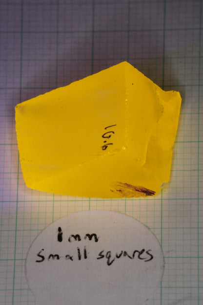 Super Cerium YAG Extra Bright Facet Rough Neon Yellow