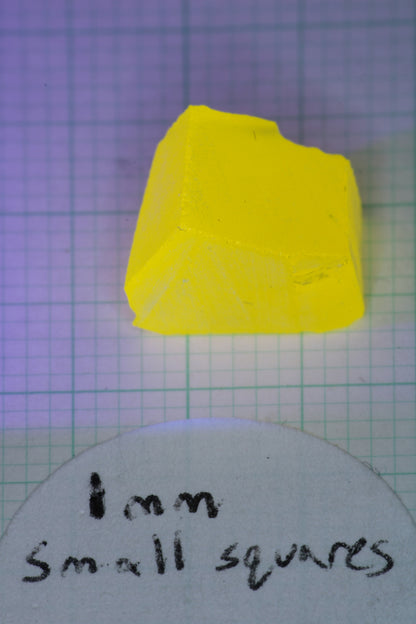 Super Cerium YAG Extra Bright Facet Rough Neon Yellow