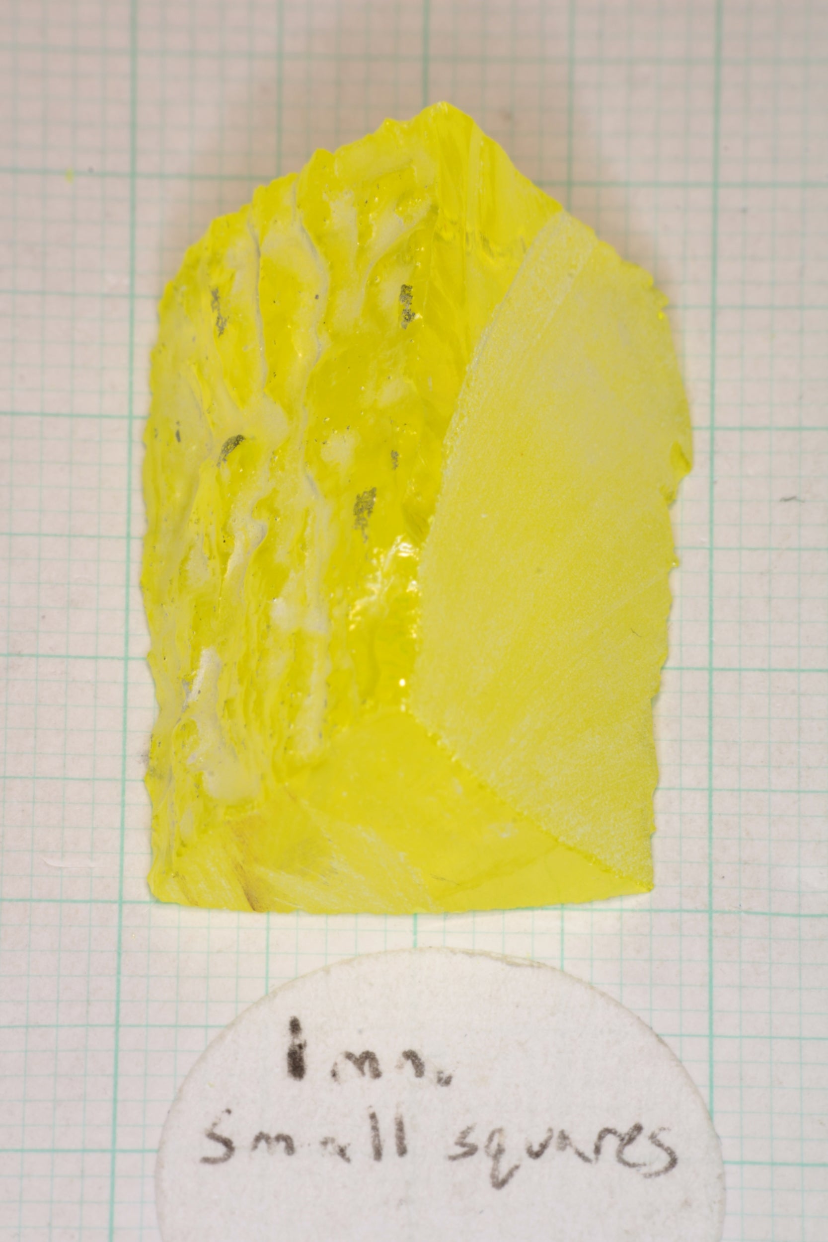 Glow in the Dark GAGG Lumogarnet Facet Rough 