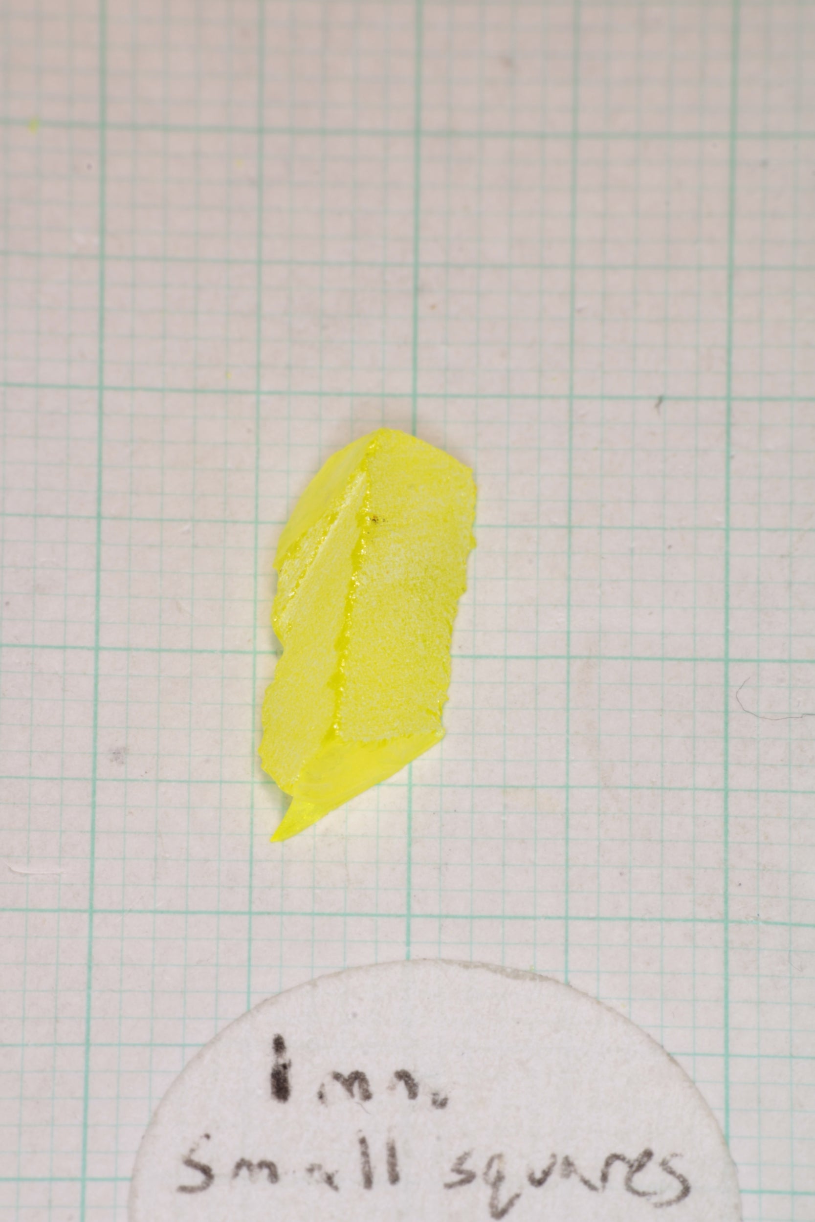 Glow in the Dark GAGG Lumogarnet Facet Rough 